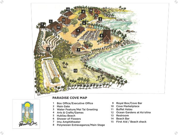 Map of Paradise Cove, Oahu