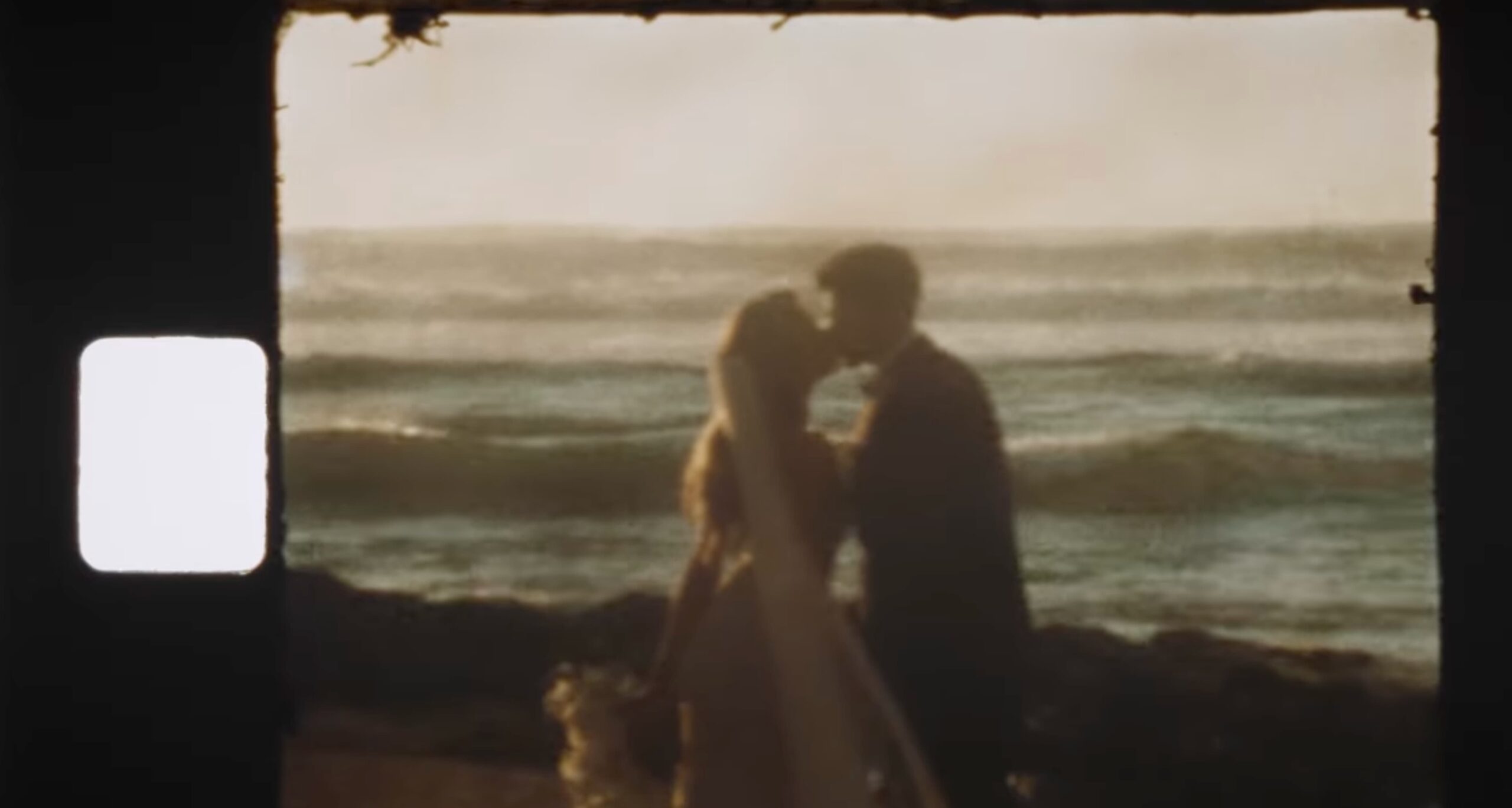 Super 8 wedding footage of a couple getting married in Hawaii